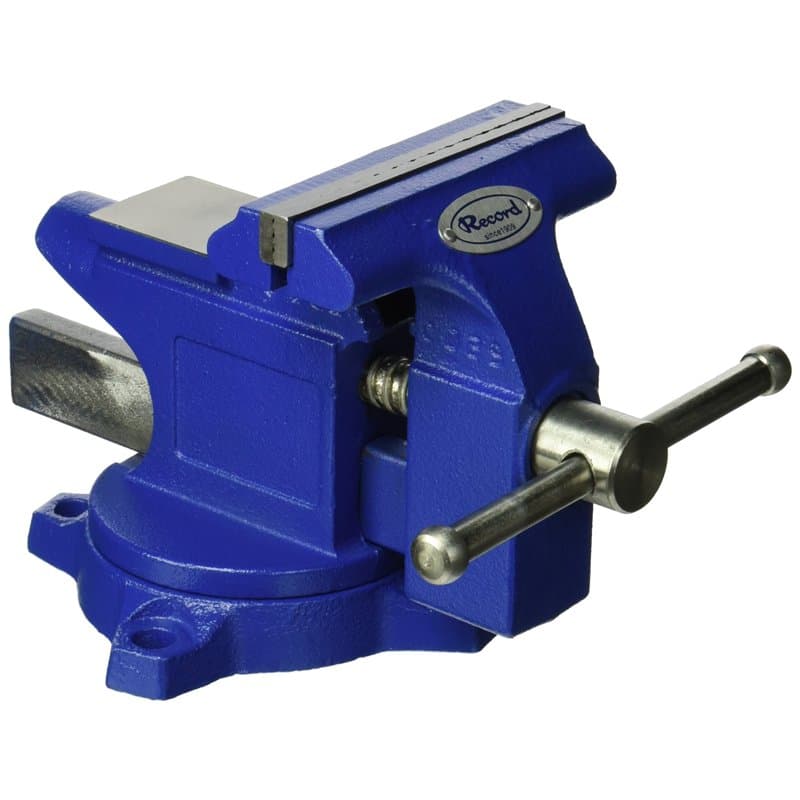 IRWIN Tools Record Light Duty Étau d'atelier 11,4 cm (4935507), bleu