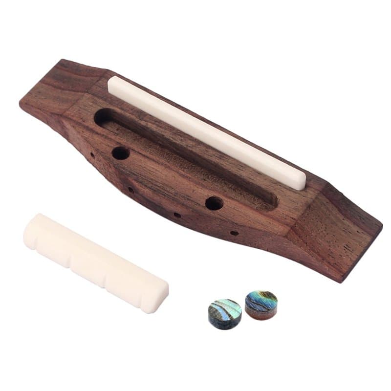 Alnicov 4 cordes pour guitare en palissandre, sillet et coquillage pour ukulélé