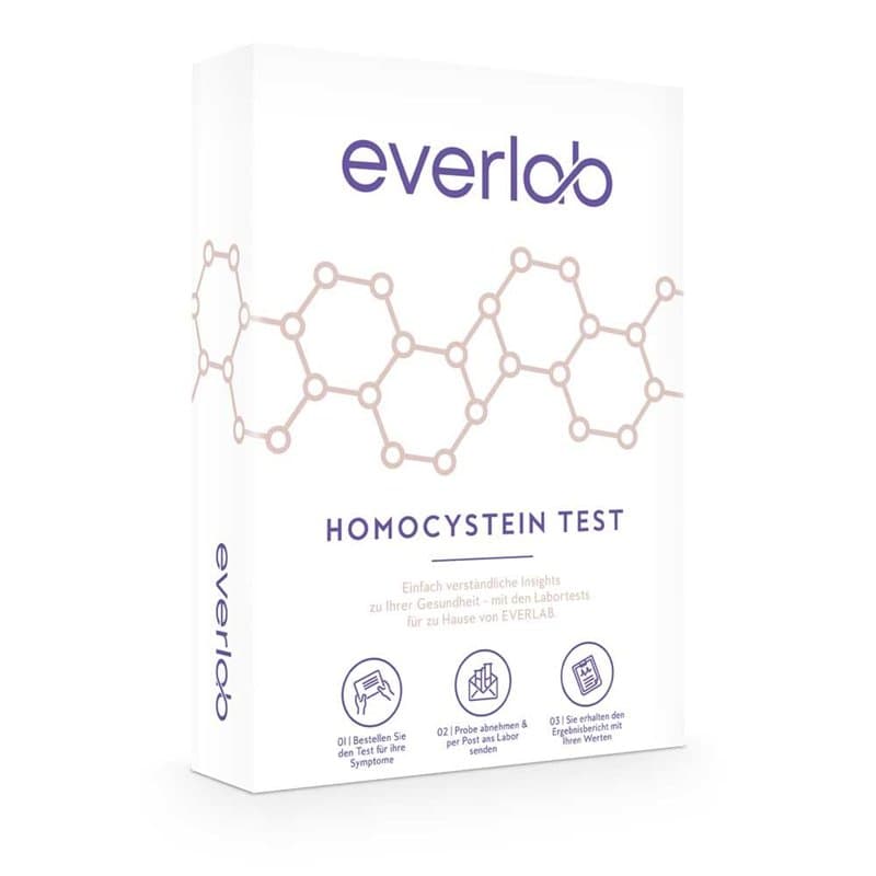 EVERLAB Homocystéine Test - Vérification rapide et facile des niveaux d'homocycès | Détection précoce des maladies cardiovascula