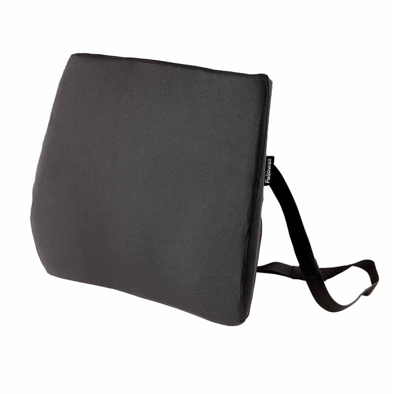 Fellowes Coussin Dorsal Breyta - Support Dorsal Ergonomique, Sangle Ajustable, Matériaux éco-responsables, Transportable avec Un