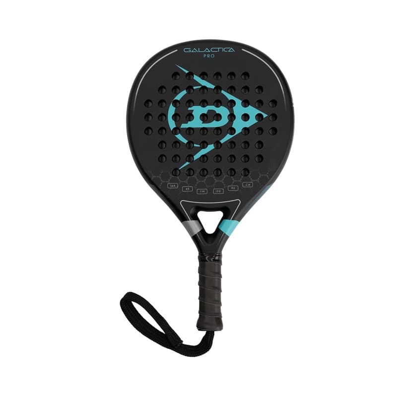 DUNLOP - Mini Raquette, Galactica Pro, Noir-Bleu-Argent-Blanc