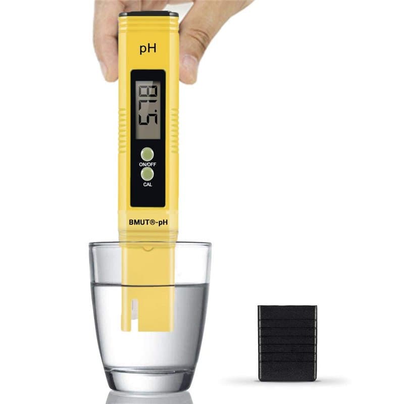 1 testeur de pH numérique pour eau, aquarium, étang, piscine, 0,00 à 14,00 pH-mètre, haute résolution de 0,01 avec tampon / kit