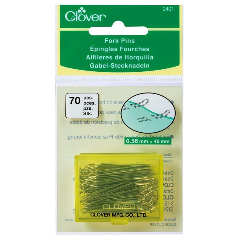 clover Fork Pins, 70 Piece Broches de Fourche, Métal, Argenté, Taille Unique