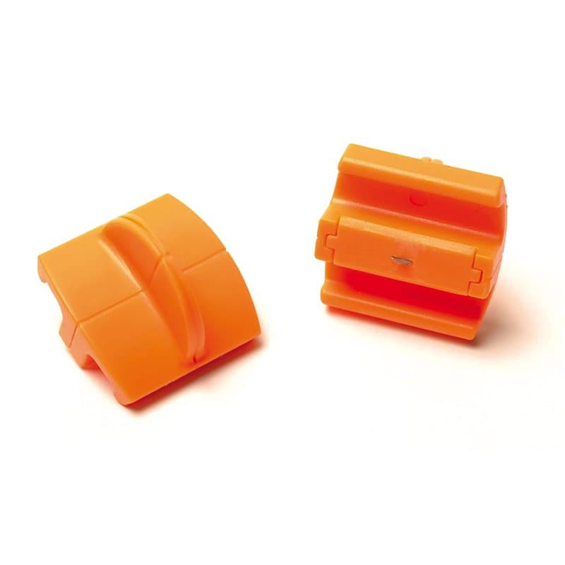 Fiskars Lames de rechange originales pour massicots, 2 unités, Coupe droite, High Profile TripleTrack, Orange, 1003904
