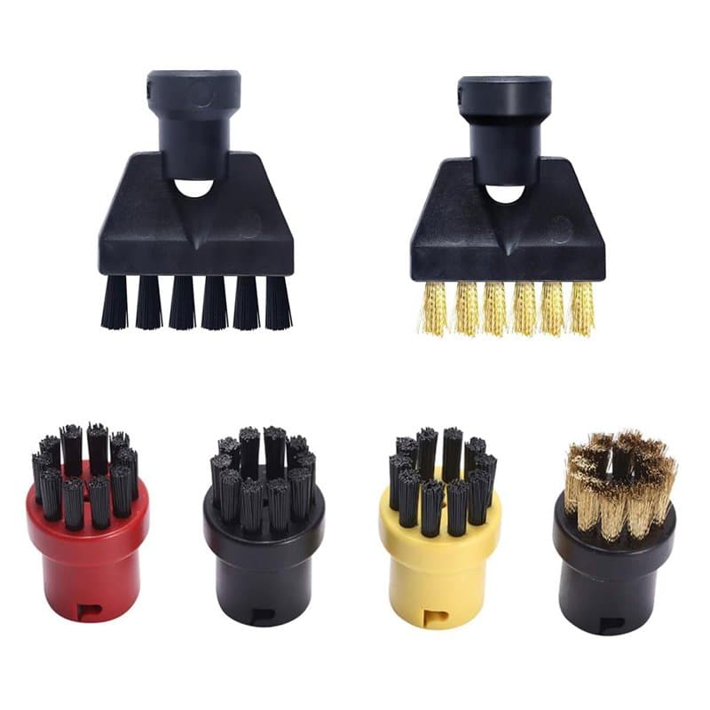 CLKE 6pcs Brosses Accessoire Nettoyeur Vapeur pour Karcher pour Karcher SC1 SC2 CTK10 SC3 SC4 SC5 SC7, pour Cuisine,Salle de Bai