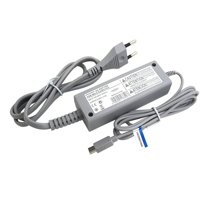 WINGONEER® câble de corde d'alimentation d'énergie d'adapteur à C.A. d'UE du wii u GamePad de Nintendo