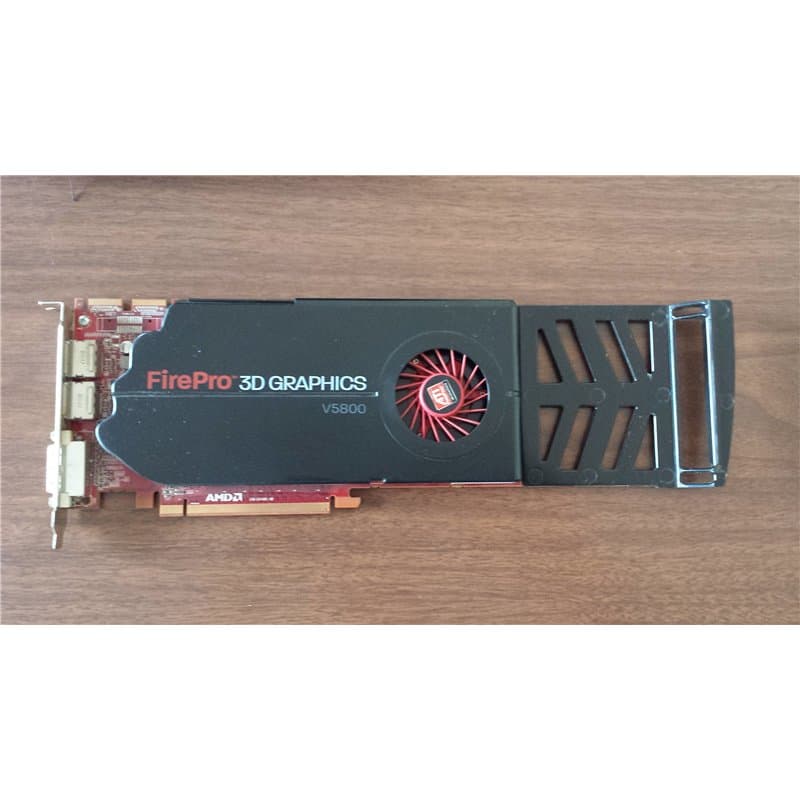 AMD AMD FirePro V5800 Carte graphique FirePRO V5800 PCI Express 2.0 x16 faible encombrement 1 Go GDDR5 DVI, DisplayPort Pour la
