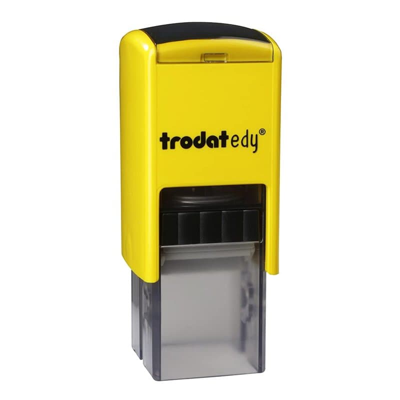Trodat edy FIX Tampon de motivation pour enseignants et éducateurs, kit de tampons de motivation - 1 motif Smiley, neutre vocal,