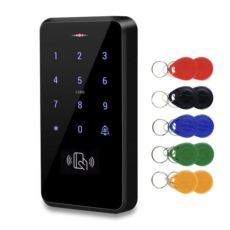 FST IP68 étanche Contrôle d'accès Clavier Extérieur RFID Clavier Contrôleur d'accès WG26 / 34 écran Tactile + 10 pcs Porte-clés