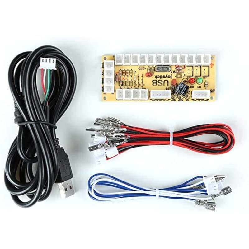 owootecc Zero Delay Encoder Arcade Game DIY Parts Kit Pour PC, Raspberry Pi 4/3 / 2/1 Model B avec RetroPie, Arcade MAME JAMMA G