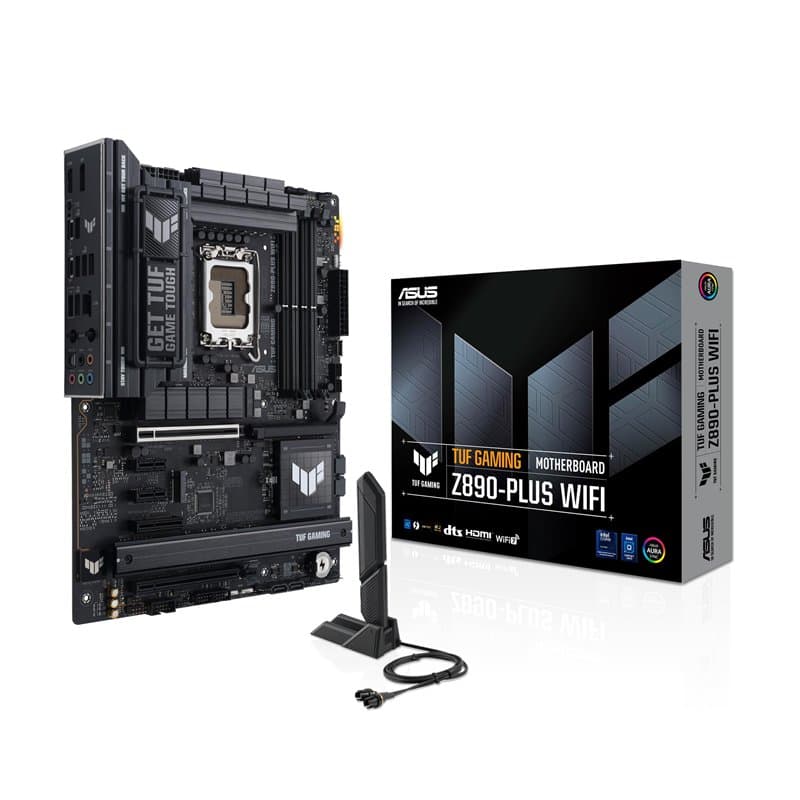 ASUS TUF Gaming Z890-PLUS WiFi Z890 LGA 1851 ATX, Carte mère Intel® Core™ Ultra Series 2, Compatible PC AI avancée, 16+1+2+1 éta