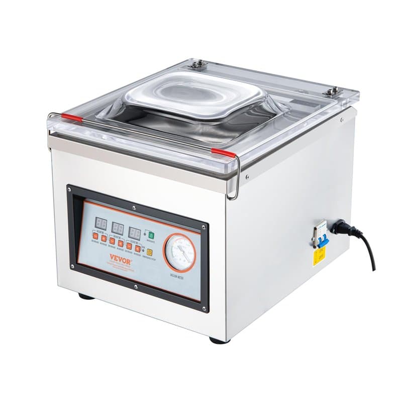 VEVOR Machine à emballer sous vide à chambre 320 W machine d'emballage sous vide taille compacte 320 mm dans la cuisine domestiq