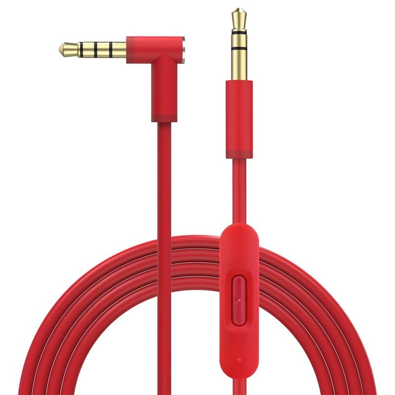 Toxaoii Câble audio de rechange avec microphone en ligne et contrôle compatible avec casques Beats by Dr Dre Solo2/Solo 3/Studio
