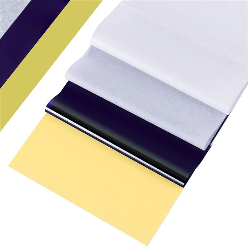 Cridoz Lot de 20 feuilles de papier de transfert pour tatouage Format A4
