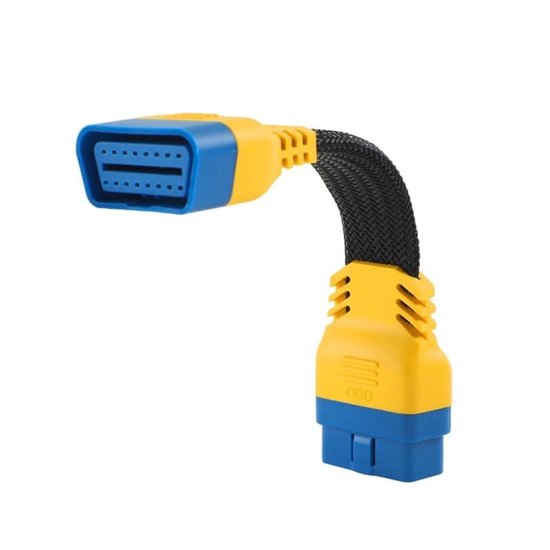 PLAYOCCAR OBD-II Câble d'extension Adaptateur, Voiture 16 Broches Mâle à Femelle OBD2 Rallonge Cordon épaissir Matériel en Nylon