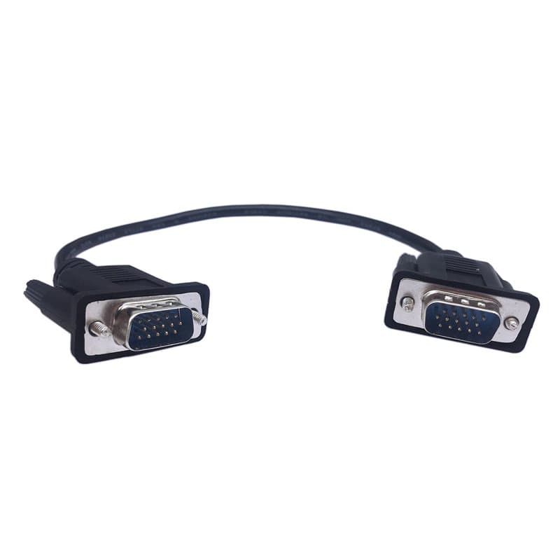 CERRXIAN Câble adaptateur VGA SVGA 15 broches HD15 mâle vers mâle pour PC, ordinateur portable, TV