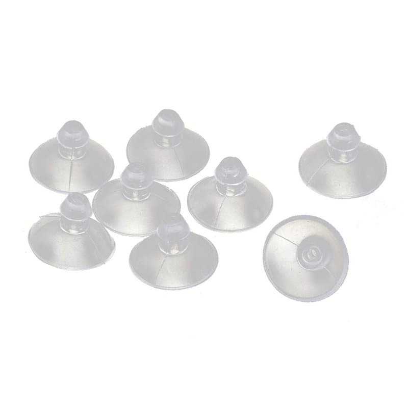 sourcingmap 8pcs Ventouses Anti-collision Transparente en Caoutchouc pour Verre Bureau Maison Coussinet Suspensions à Ventouse