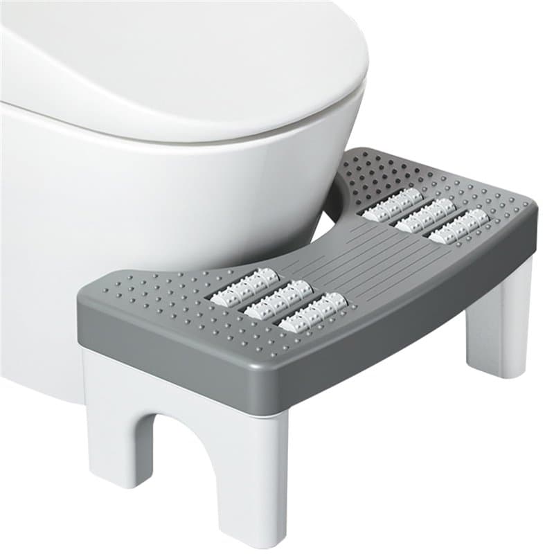 HEKOBAG Tabouret de Toilette Physiologique, Tabouret pour Toilette 38,5 x 20 x 18 cm, Tabouret de Toilette en Plastique Robuste,