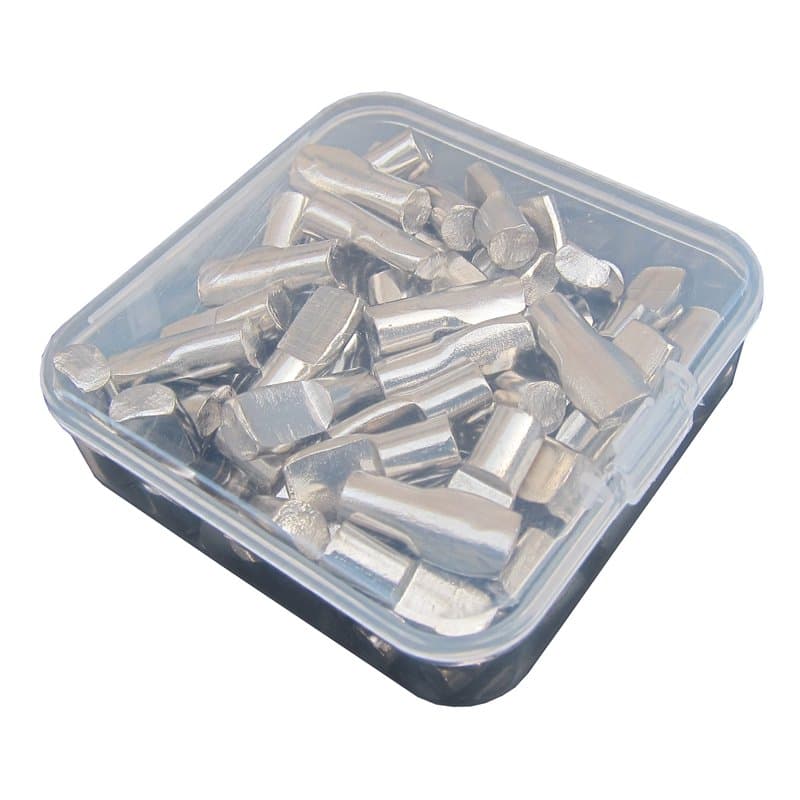 Lot de 60 taquets plats de 6 mm, pour support d’étagères de bibliothèques et armoires, dans une boîte de rangement