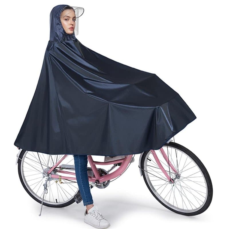 ADERTOS Imperméable à l'eau Cyclisme Capes, Poncho Pluie Vélo Poncho de Vélo Imperméable avec Capuche Vélo Électrique Imperméabl