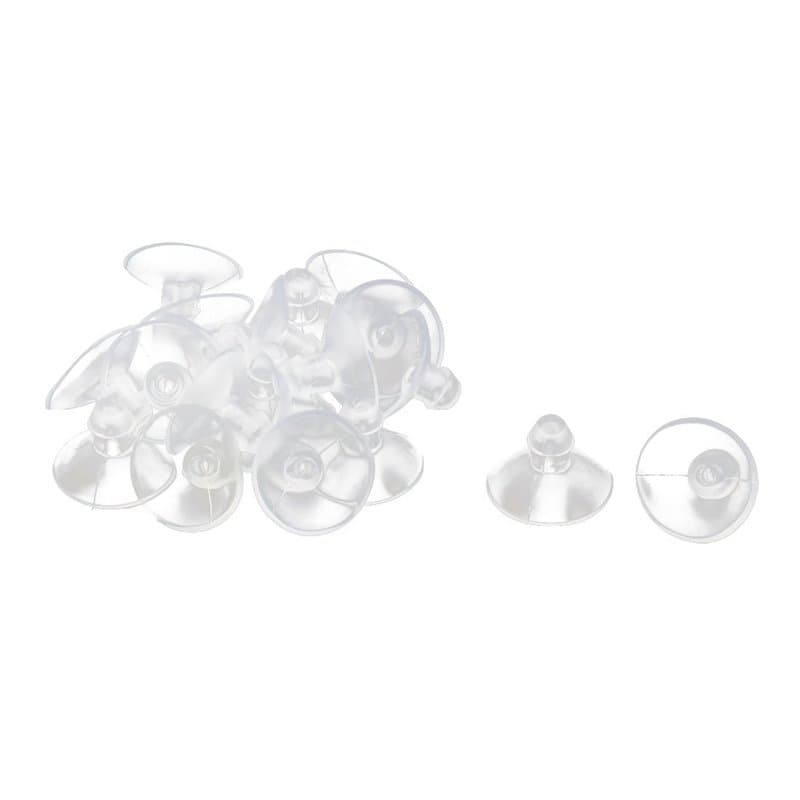 sourcingmap 20pcs Ventouses Anti-collision Transparente en Caoutchouc pour Verre Bureau Maison Coussinet Suspension à Ventouse 1
