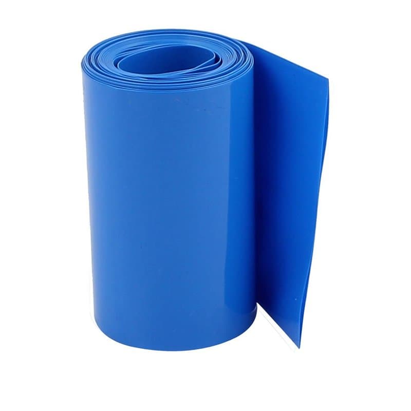 sourcing map Gaine Thermorétractable Emballage Batterie PVC Thermorétractable Tuyau Tube 95mm Plat Largeur pour 18650 Puissance