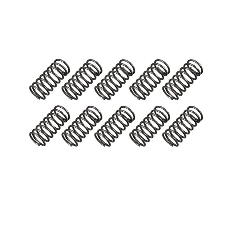 sourcing map Ressort de Compression 1.2mm Fil Diamètre, 12mm OD, 25mm Libre Longueur Ressort Acier Extension Ressort Noir 10Pcs