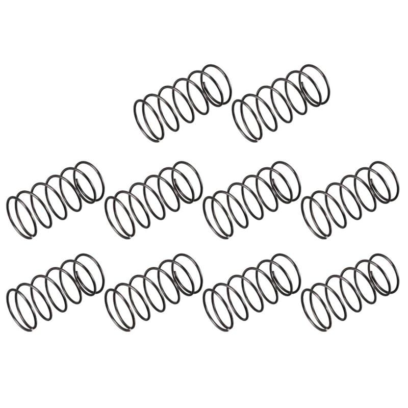 sourcing map Ressort de Compression 1.2mm Fil Diamètre, 20mm OD, 40mm Libre Longueur Ressort Acier Extension Ressort Noir 10Pcs