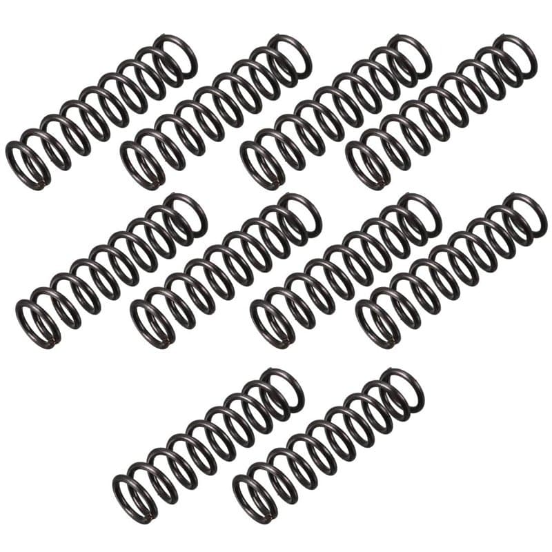 Sourcing Map Ressort de Compression 1.2mm Fil Diamètre, 9mm OD, 35mm Libre Longueur, Acier Extension Noir 10Pcs