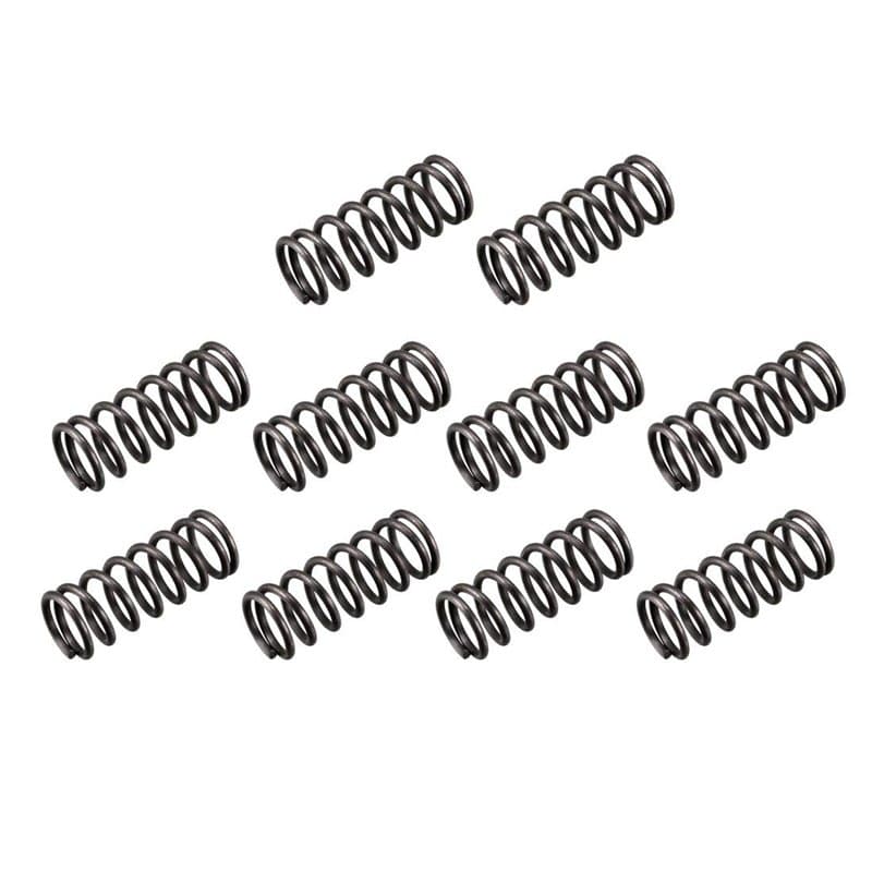 sourcing map Ressort de Compression 1.2mm Fil Diamètre, 10mm OD, 25mm Libre Longueur Ressort Acier Extension Ressort Noir 10Pcs