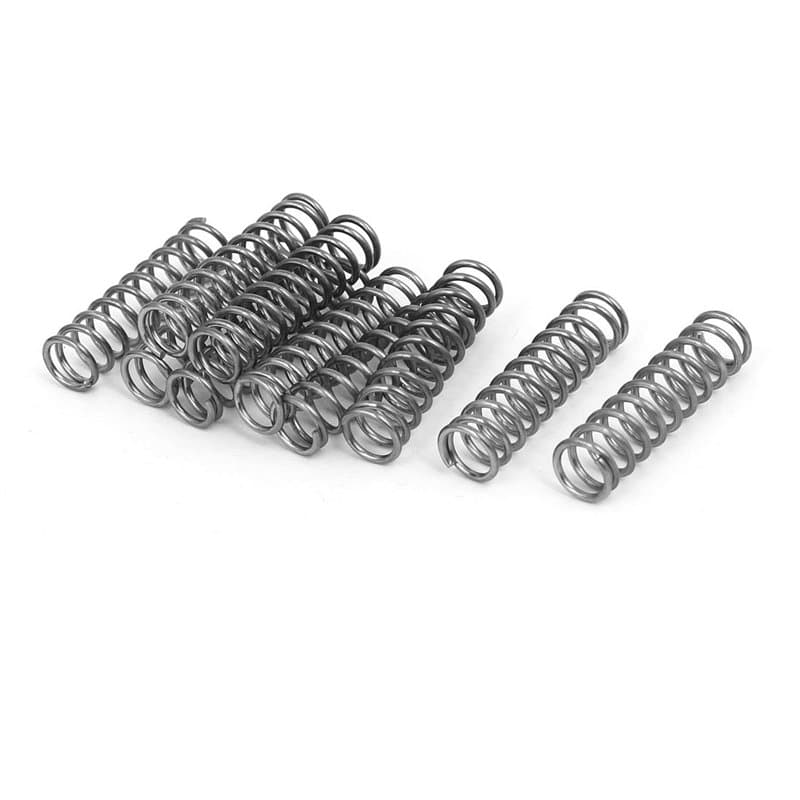 sourcing map Ressort de Compression 1mmx8mmx30mm 304 Acier Inoxydable Argenté 10pcs