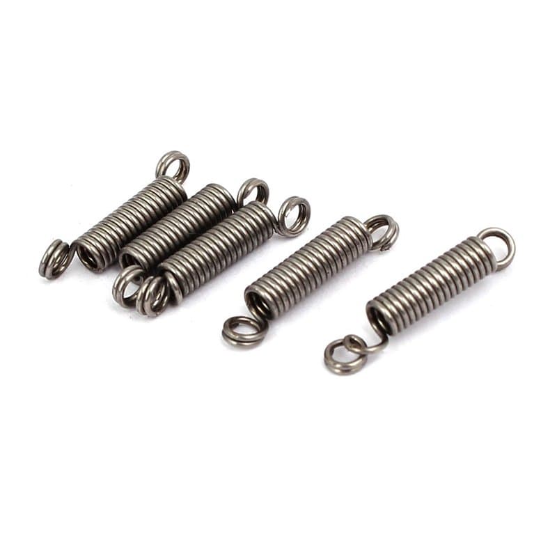 sourcing map Ressort de Traction Ressort de Tension Ressorts d'Extension 0.5mmx3mmx15mm 304 Inoxydable Acier Argenté 5pcs
