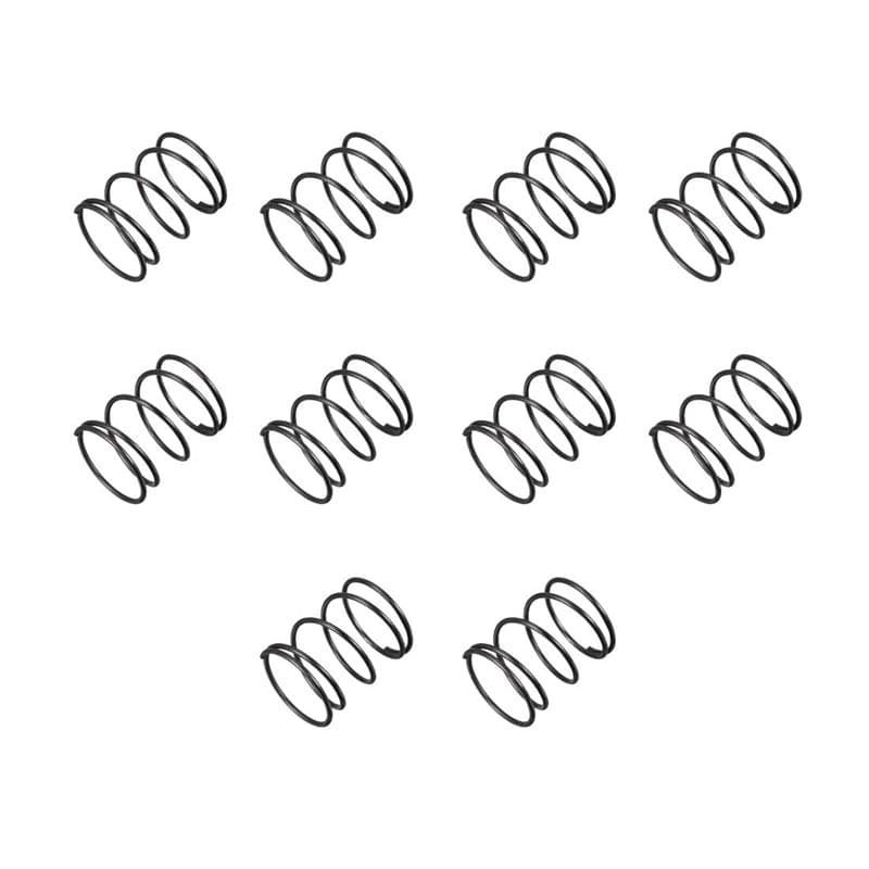 sourcing map Ressort de Compression 1.2mm Fil Diamètre, 18mm OD, 45mm Libre Longueur Ressort Acier Extension Ressort Noir 10Pcs