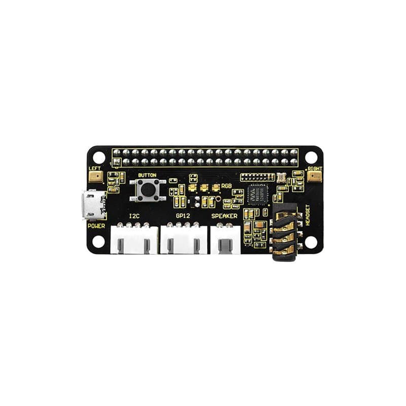 KEYESTUDIO ReSpeaker 2 Mic Pi Hat pour Raspberry Pi 4 V1.0 Carte d'extension pour Raspberry Pi 4 Module B | zéro | zéro W | 3B |