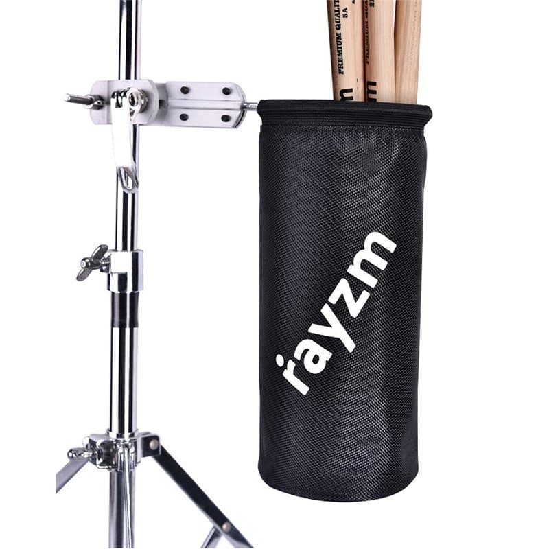 Rayzm support de sac pour baguette batterie, Nylon mallet/brosse/batteur Porte-baguette avec une pince en aluminium pour le kit