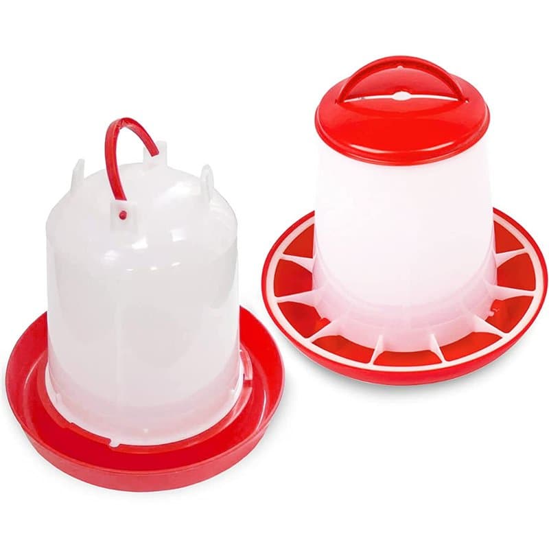 Anjing Set d’Abreuvoir de 3 L et Mangeoire de 3Kg,Mangeoire pour Poussins, Kit d'abreuvoir, Mangeoire pour volaille, Abreuvoir p
