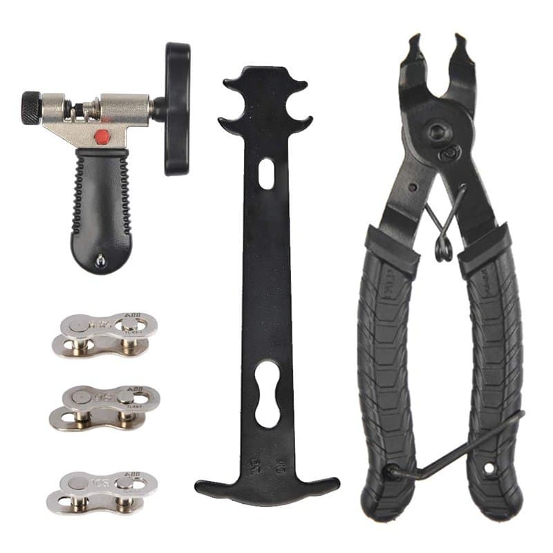 Outil de Réparation de Vélo 9 en 1, Outil de Chaîne de Vélo Kit d'outils de Réparation de Chaîne de Vélo Professionnel Pinces à