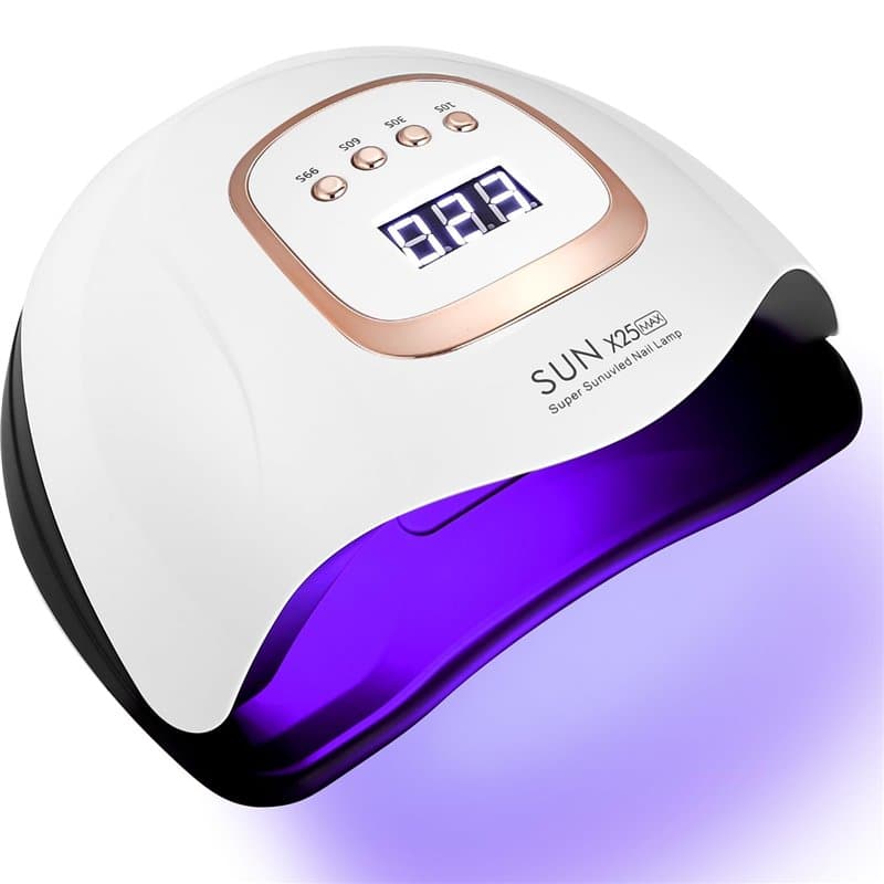 JOFLVA Lampe UV LED Ongles Gel, 380W Professionnel Sèche Ongles Automatique, Séchage Rapide, 81 LED Lampe, Grand LCD Ecran, 4 Mi