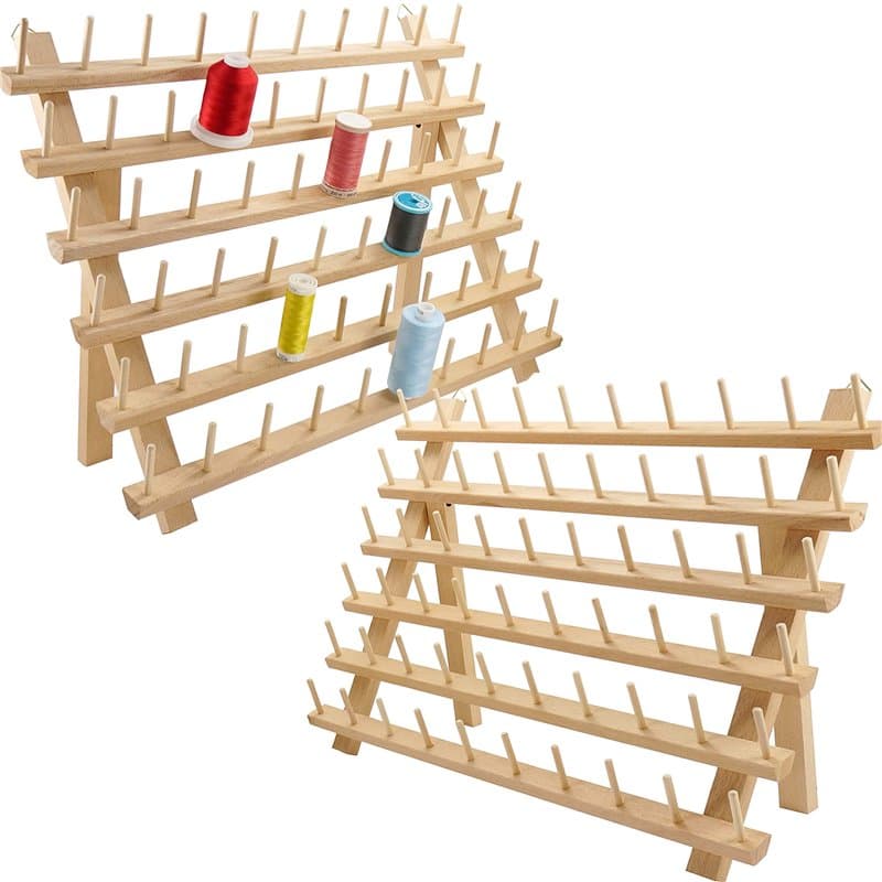 New brothread 2x60 Bobines Support de Filetage de bois/porte-bobines de fil/organisateur de fil pour broderie, matelassage et fi