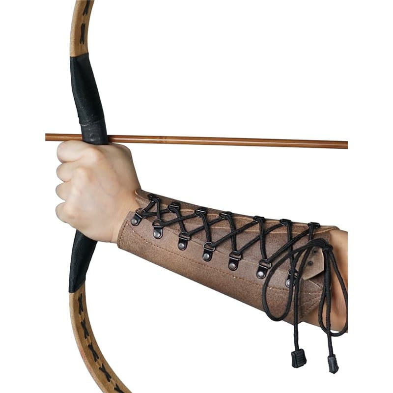 longbowmaker Protège-bras en cuir pour tir à l'arc - 22,9 cm - Marron
