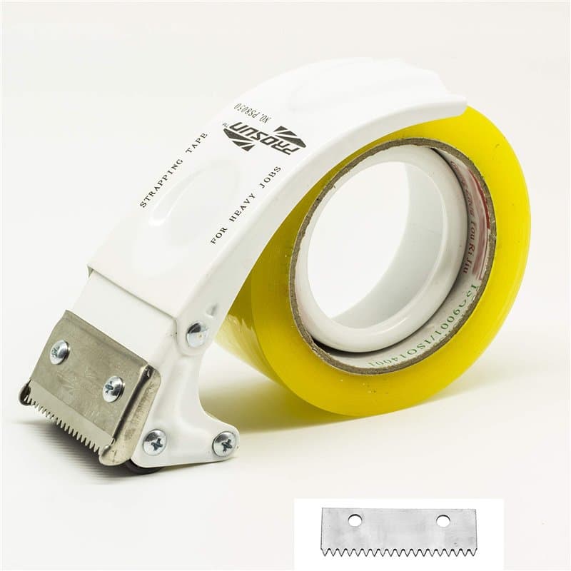 PROSUN Distributeur de ruban adhésif avec lame supplémentaire, pistolet à ruban adhésif facile à monter 50 mm (5,1 cm), scellant