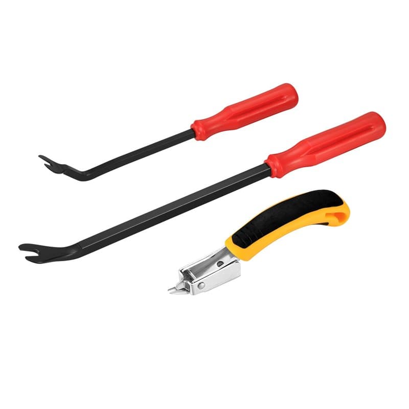 Agrafeuse Tapissier, Arrache-clous, Tack Puller Tool, Décapant d'agrafes de Rembourrage et de Construction avec Outil D'extracti