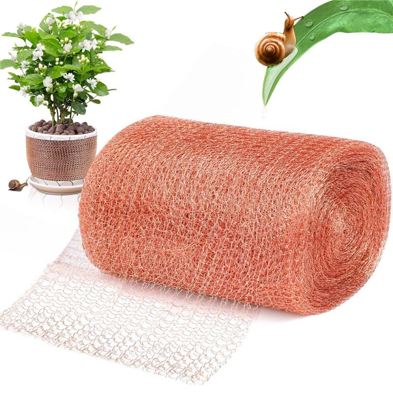POWZOO Filet Anti Limaces et Escargots,12.7cm x 9 m Filet en Cuivre Anti Limace,Ruban de Cuivre Contre Les Escargots,pour Protec