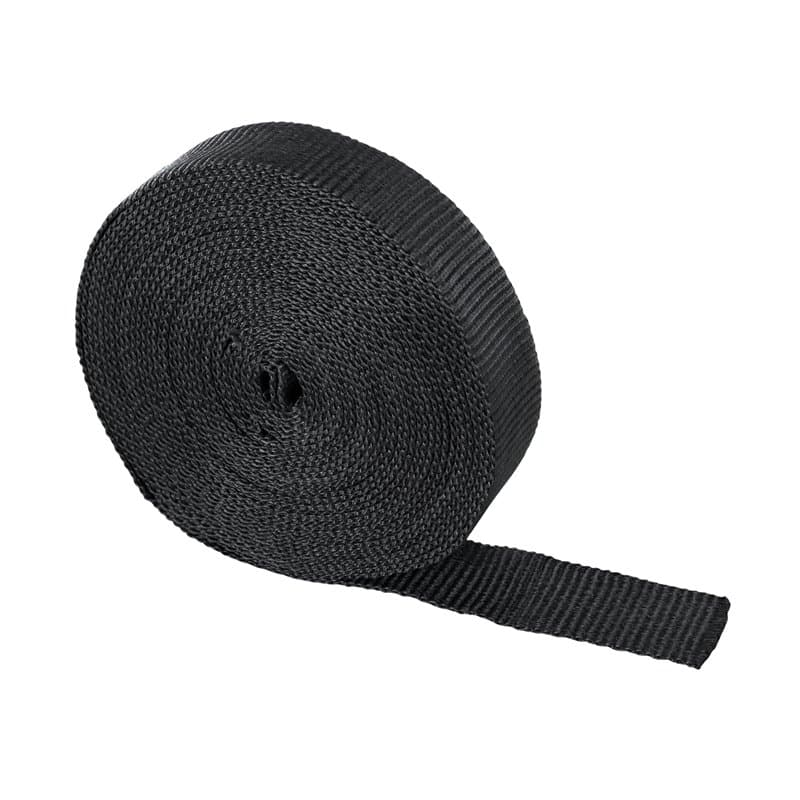 Sangle Noire - Largeur 25mm, Longueur 10m - pour Couverture de Piscine Cov'Top ou Bâche à Barres - POOLCO