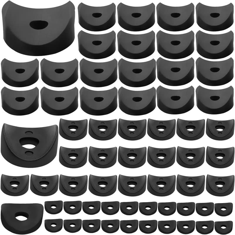 60 pièces Entretoises, 19*6*3 /22*6*4 /25*6*4 mm Rondelles, Entretoises, Douilles d'Écartement, Tubes Ronds en Plastique, Douill