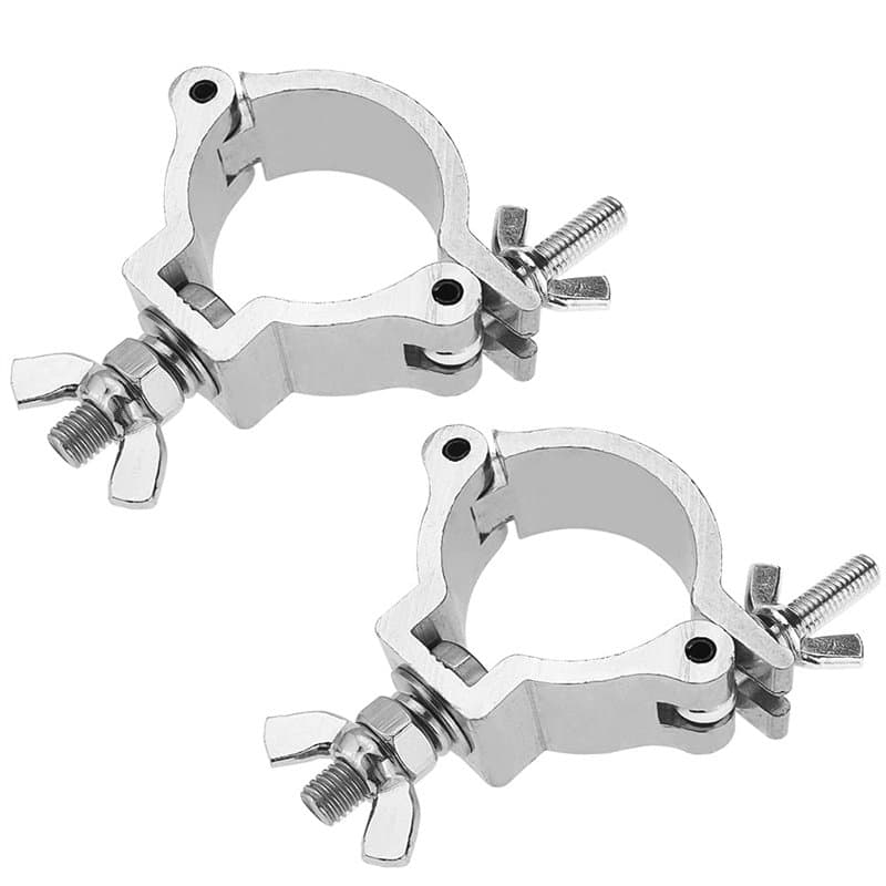 Graplan 2 pièces Aluminium Truss Clamp Crochet de fixation pour déplacer des lumières de scène et des projecteurs Crochet de fix
