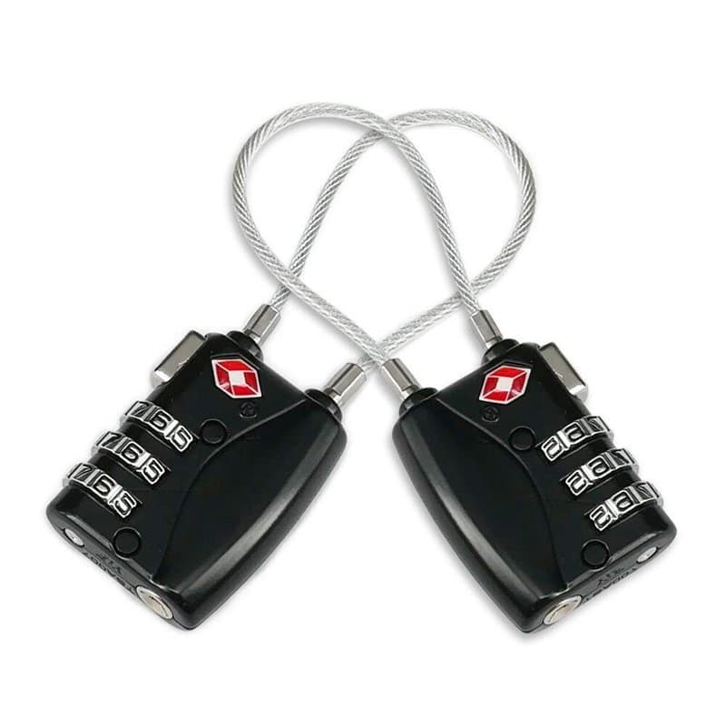 Serrures à bagages TSA, cadenas de sécurité à 3 chiffres, cadenas à combinaison, code de verrouillage pour les valises de voyage