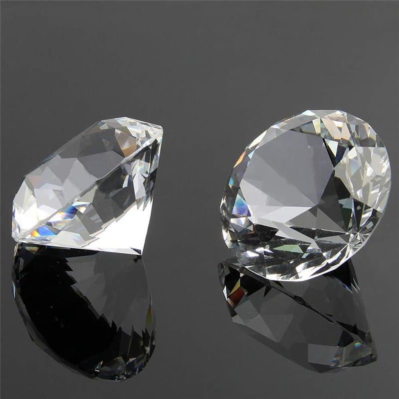 Dylan-EU 30 pcs Diamants Artificiels Verre Cristal Transparent Strass Décoratifs pour Cadeaux de Table Décoration de fête Mariag