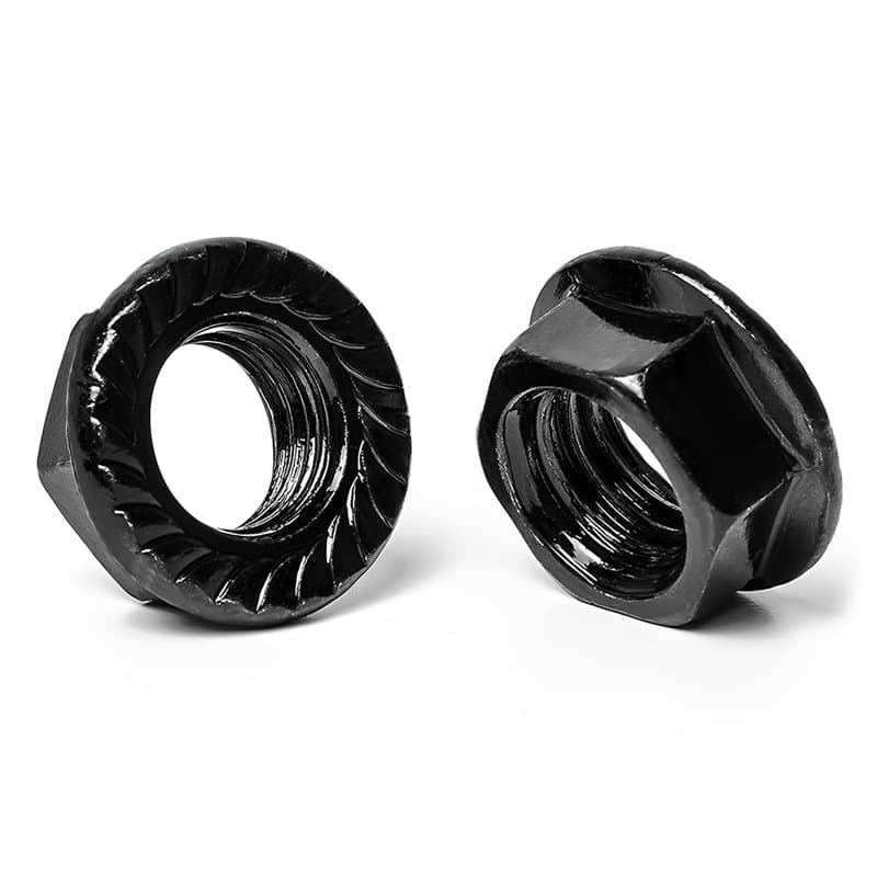 Lot de 30 Ecrou M8, En Acier Inoxydable Écrous à bride Écrous M8 Pour connecter et Fixer Différents Composants (Noir)