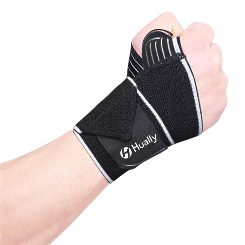Hually Protège Poignets, Bandage Protection de Poignets Convenable Droite ou Gauche Unisexe,Wrist Wraps, Poignet Musculation pou